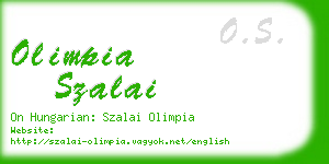 olimpia szalai business card